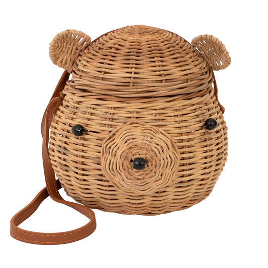 Bear rattan bag