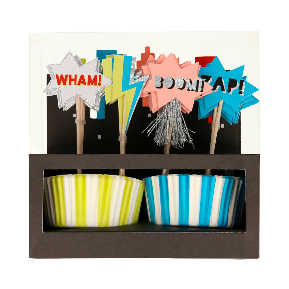 Superhero cupcake kit