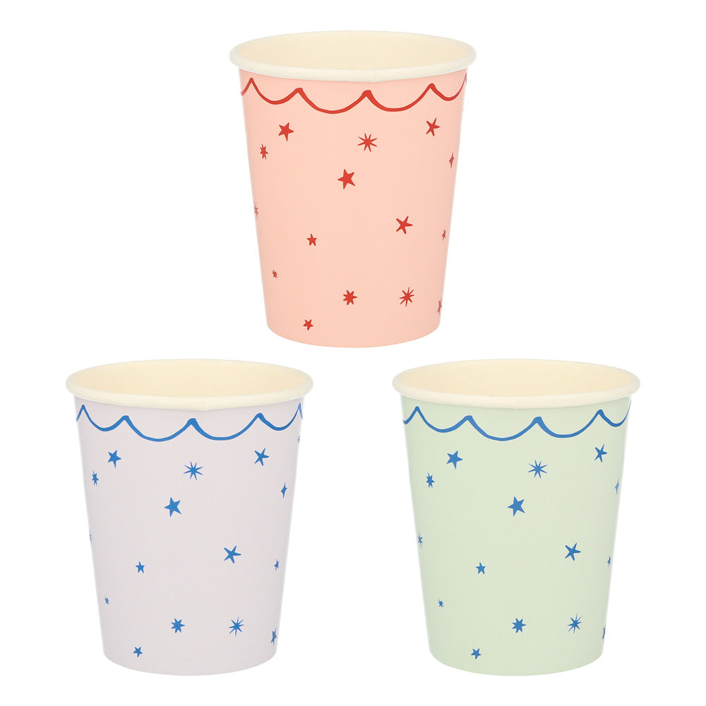 Star pattern cups