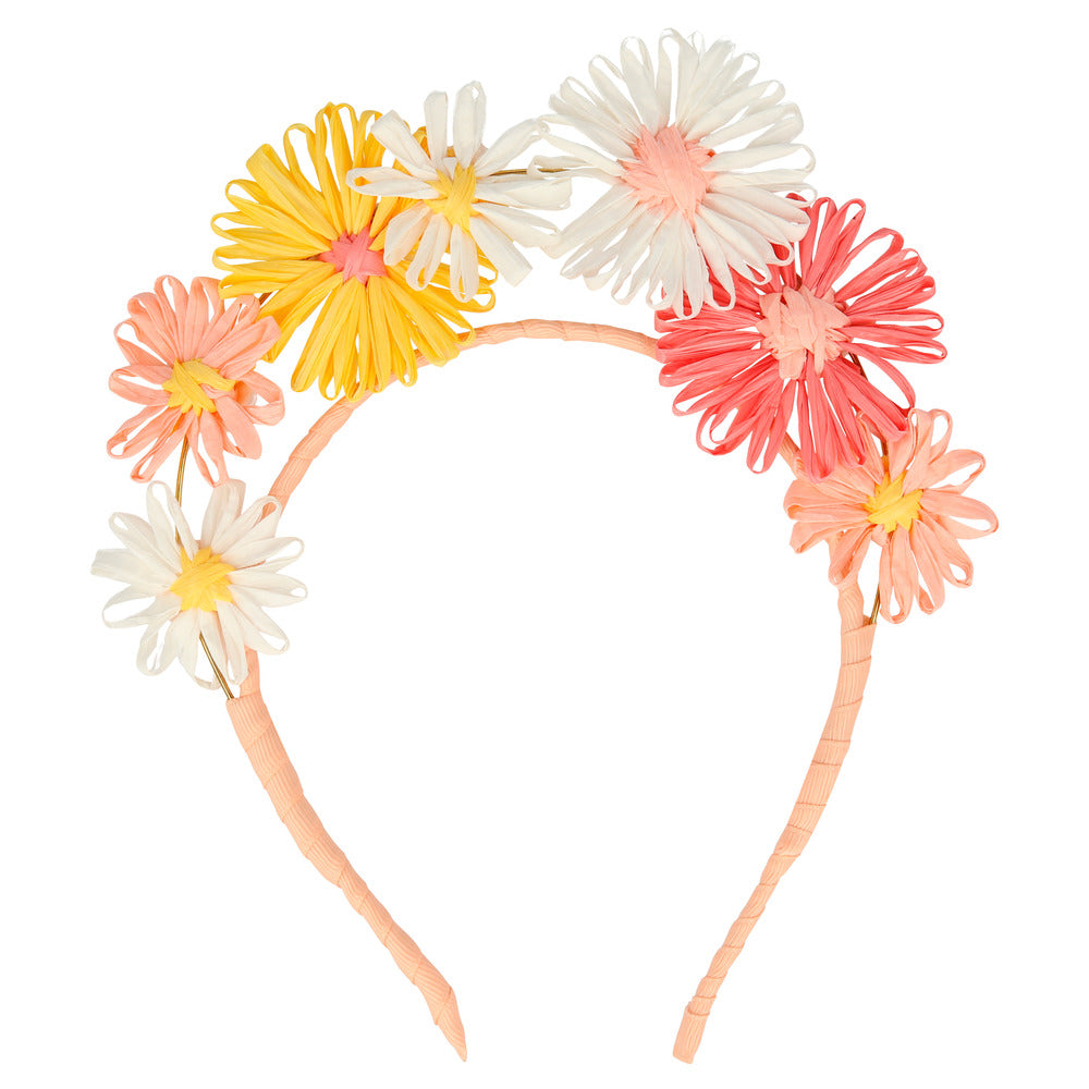 Raffia Flower Headband