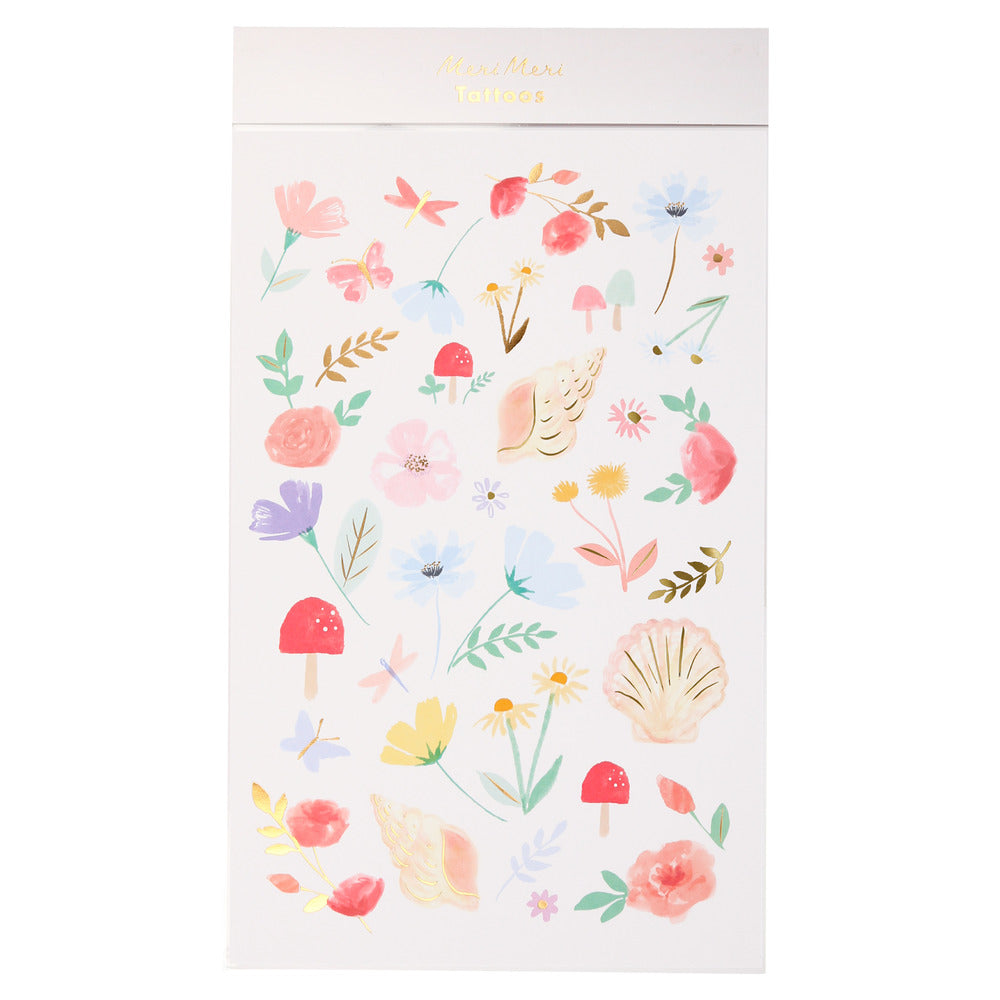 Floral tattoos sheets