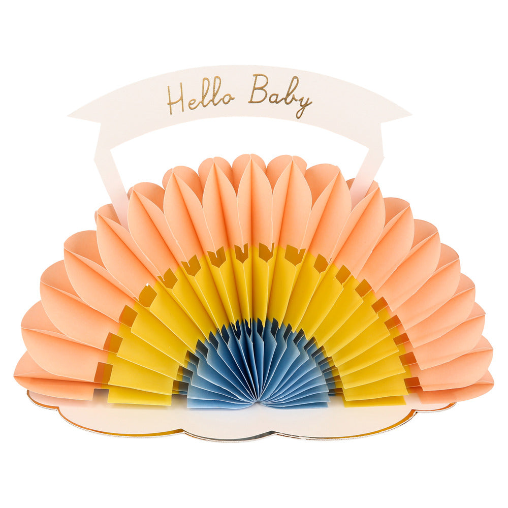 Honeycomb Rainbow Baby Card