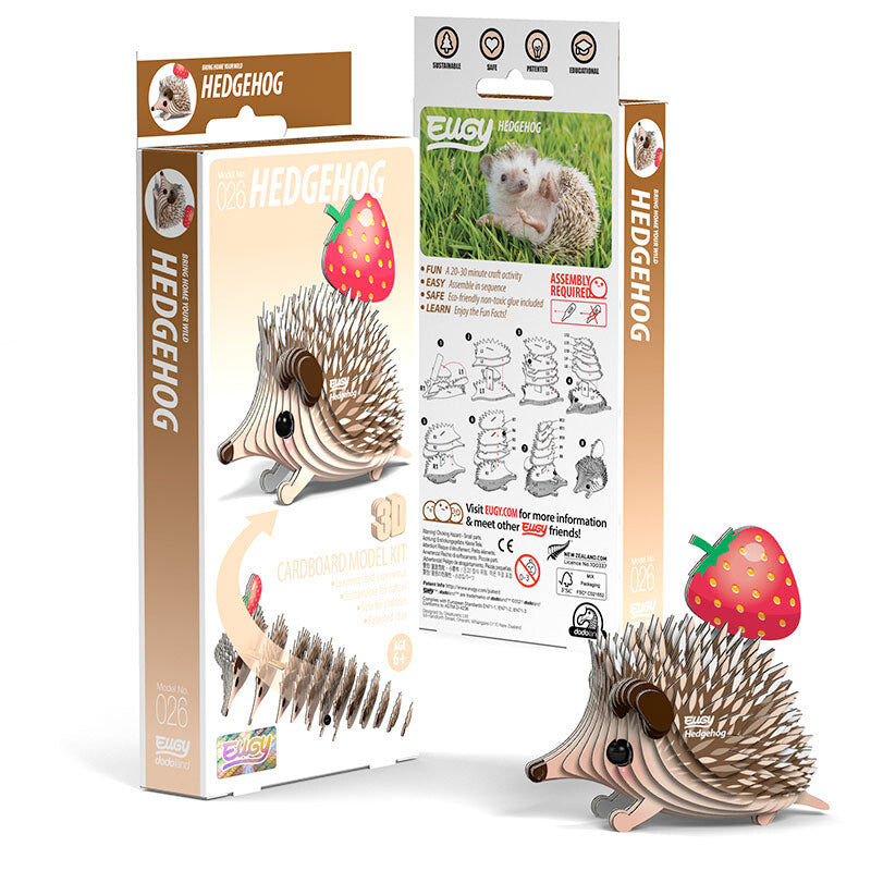 026 Hedgehog - 3D Cardboard Model Kit