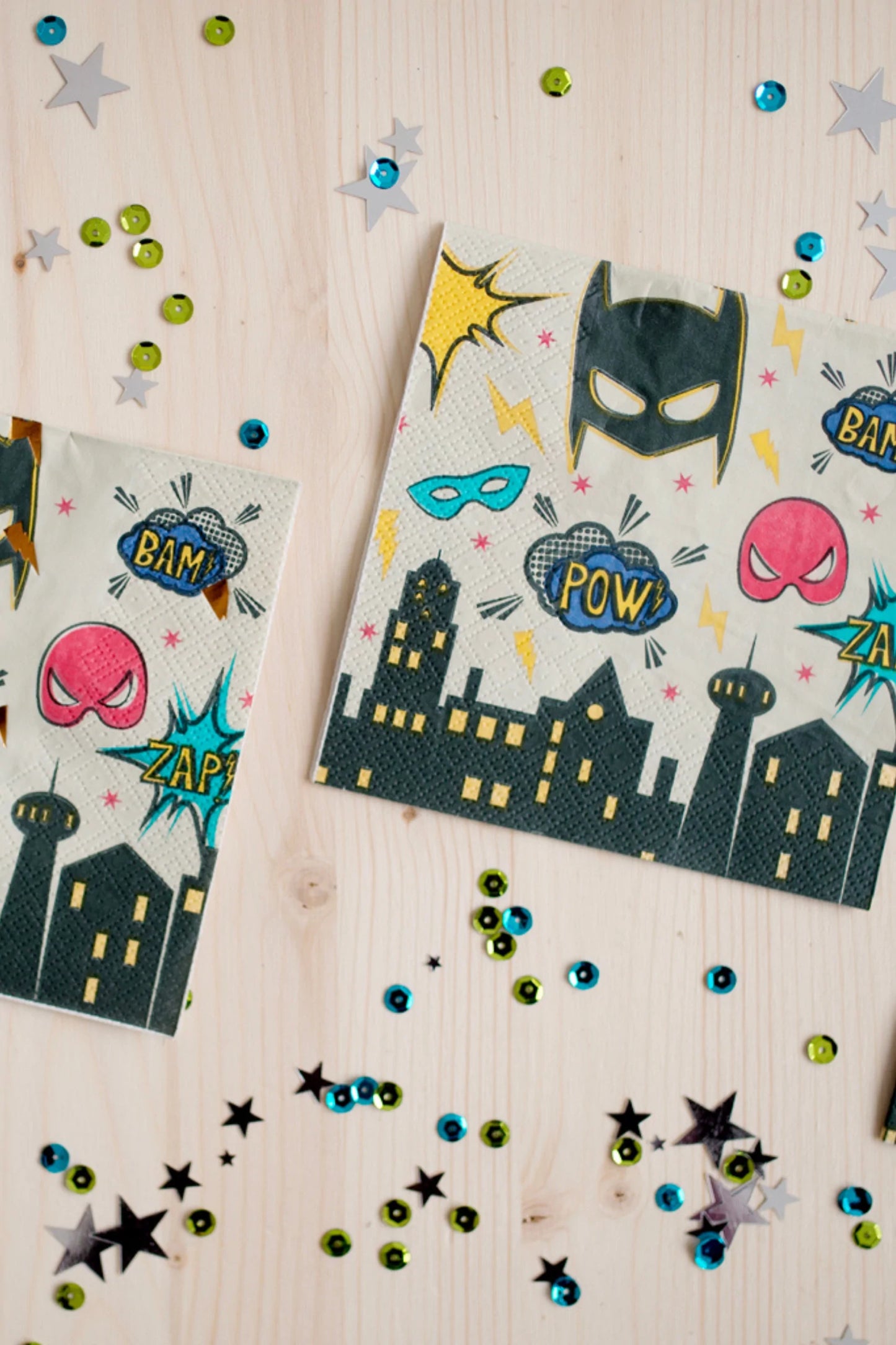 NAPKINS - PARTY - SUPERHERO SQUARE