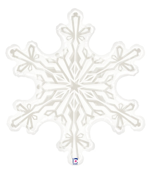 Clear Shape Clear Snowflake Foil Balloon