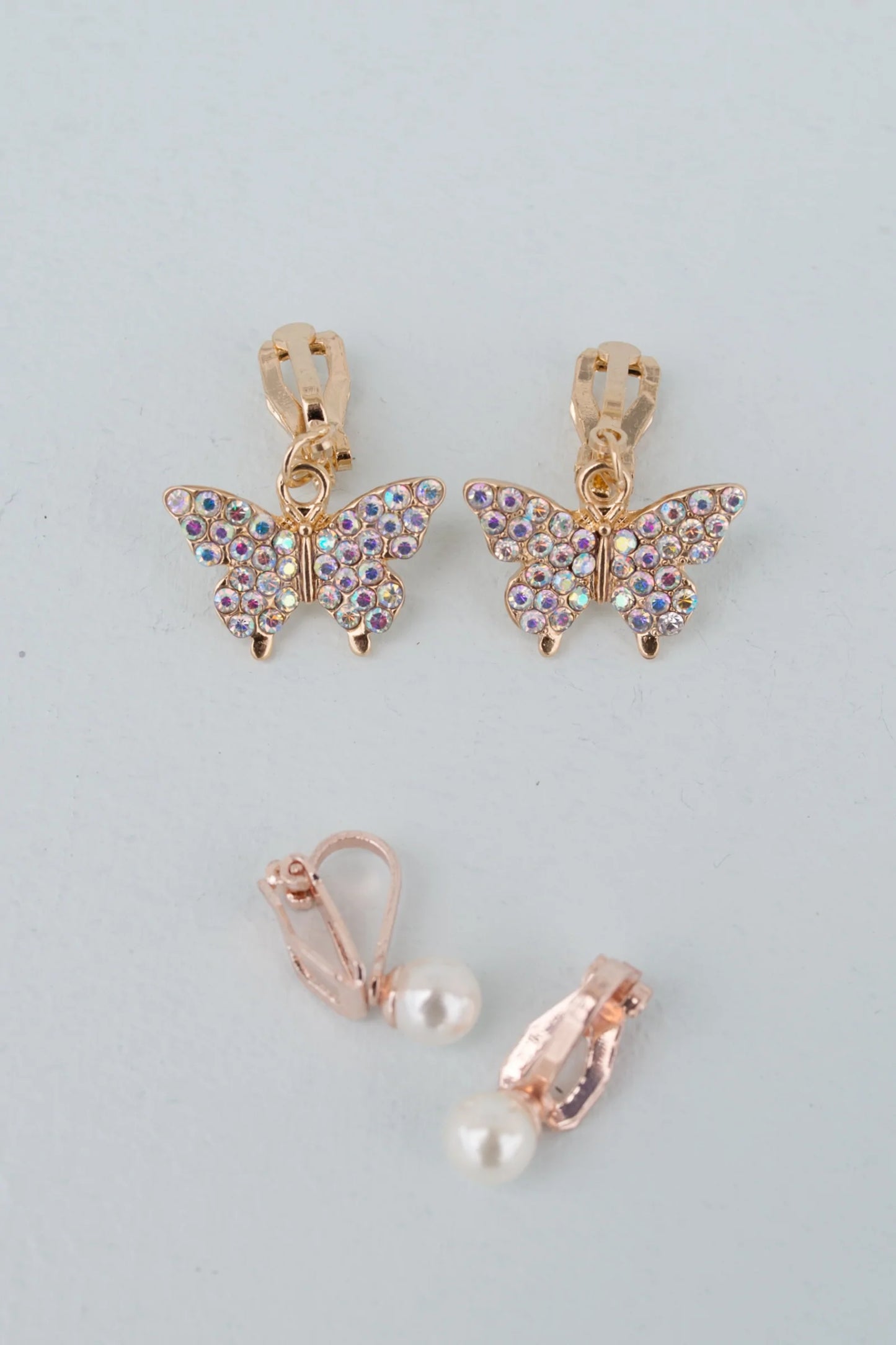 Boutique Butterfly Clip on Earrings