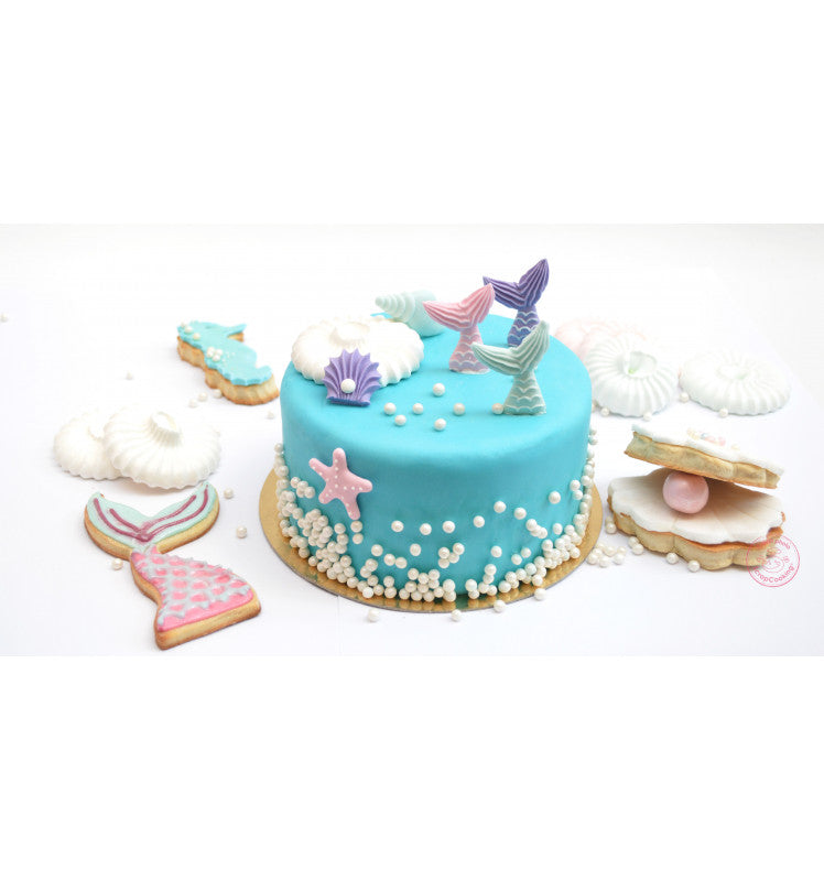 Mermaid-themed sweet scenery