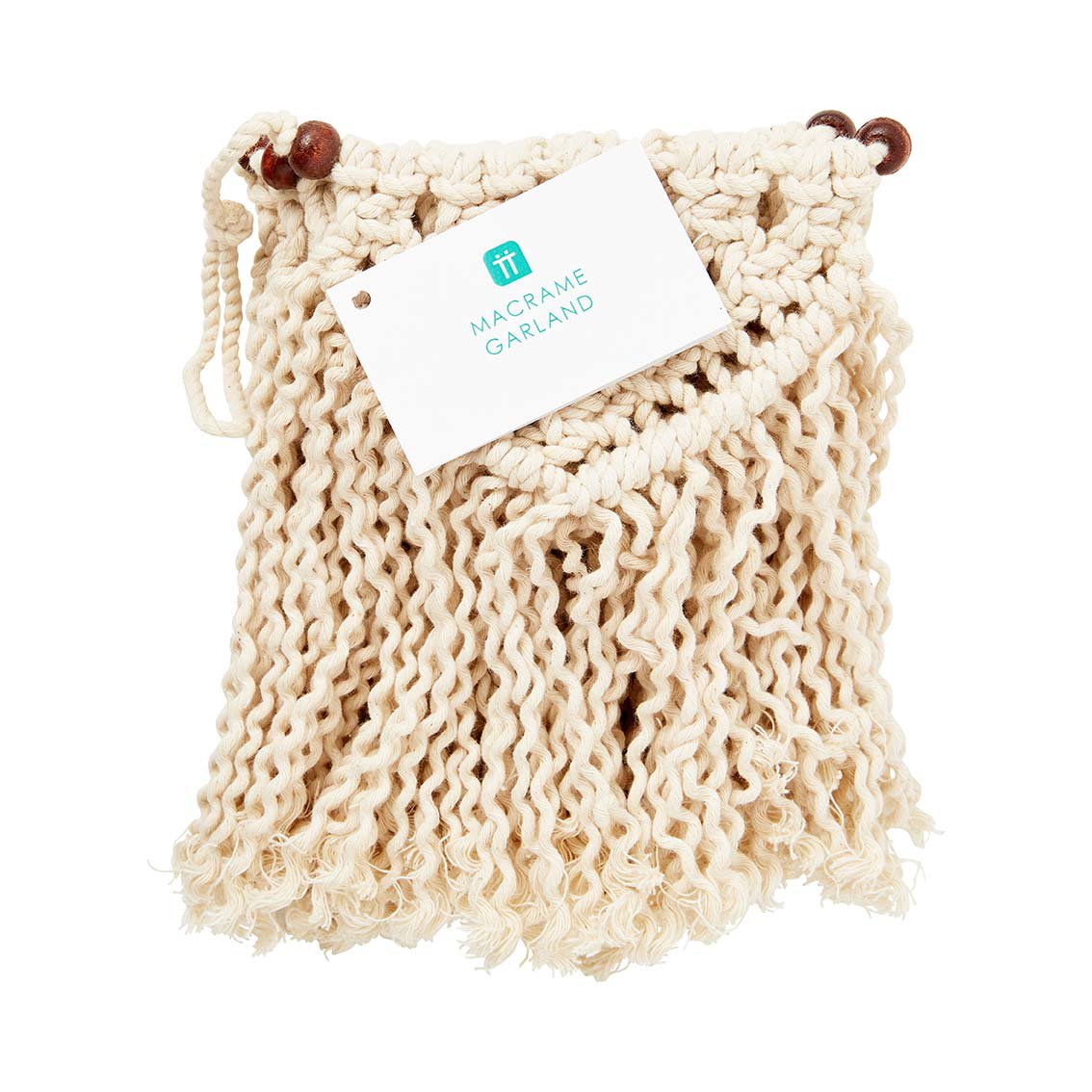 Guirlande de macramé crème Boho