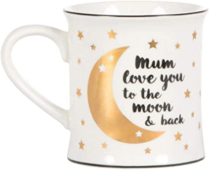 MUM LOVE YOU TO THE MOON AND BACK MUG