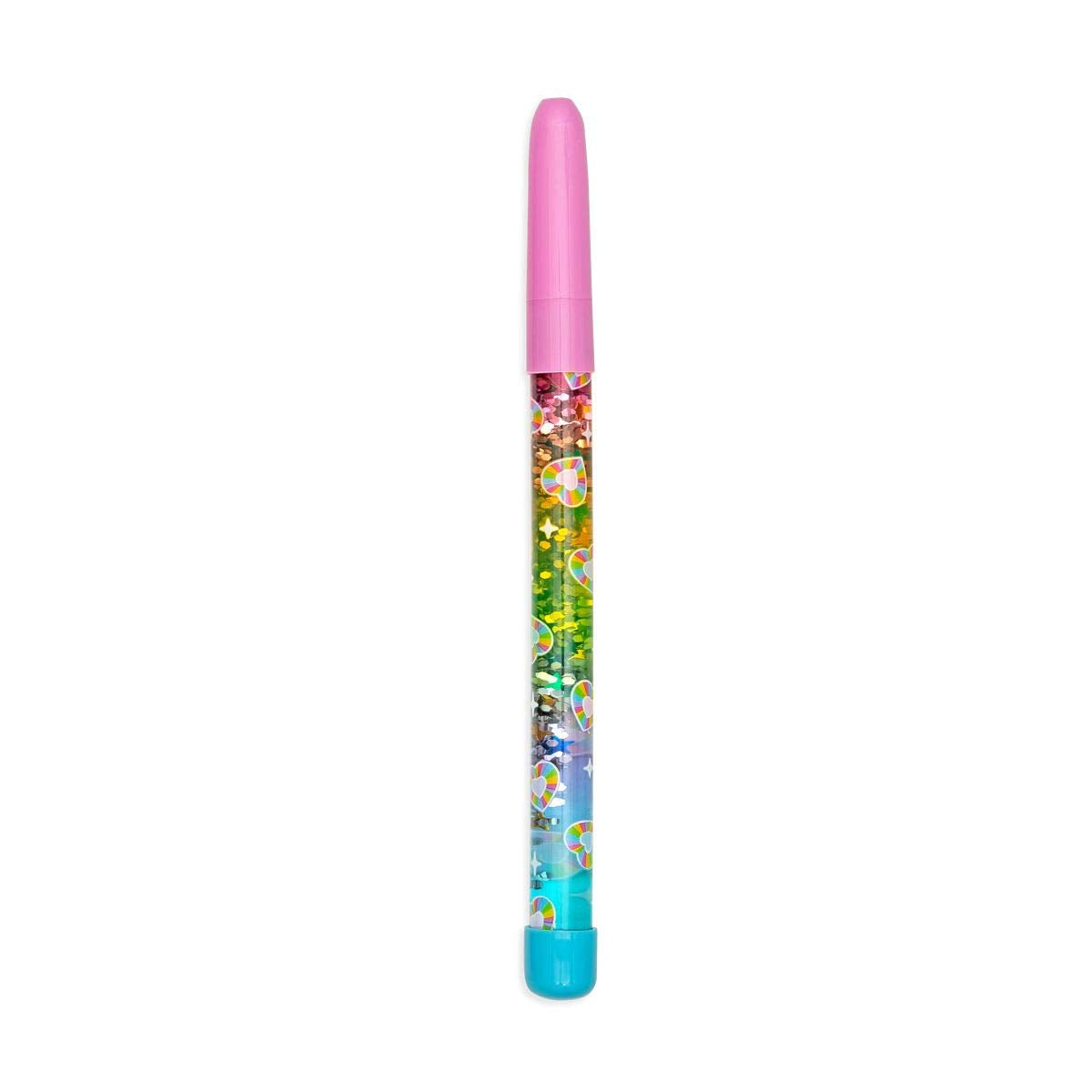 Stylos à bille Rainbow Glitter Wand - Pot de 24 