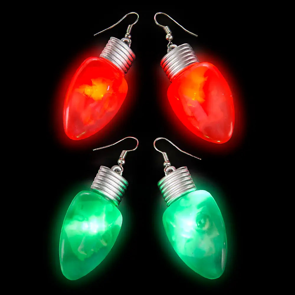 Flashing Bulb Shape Earrings