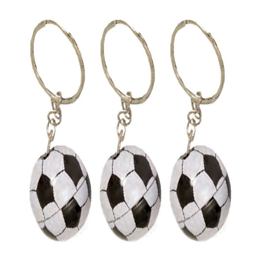 12 Soccer ball keyrings