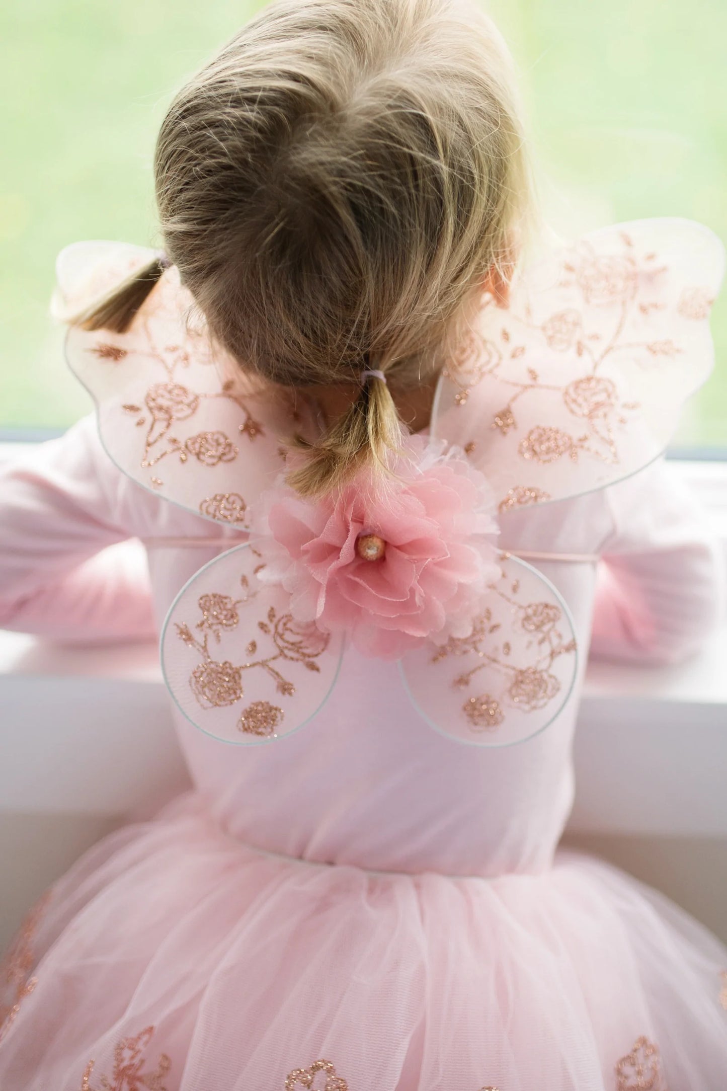 Rose gold wings and tutu