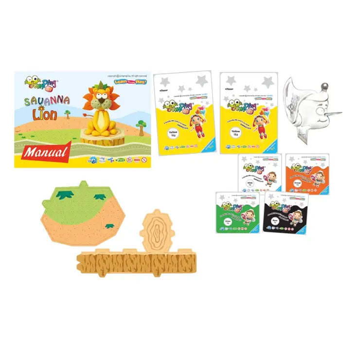 Lion - Savanah Collection - Air Dry Modelling Clay Kit