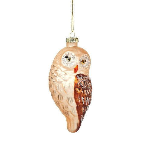 Woodland Owl Shaped Bauble - SASS & BELLE