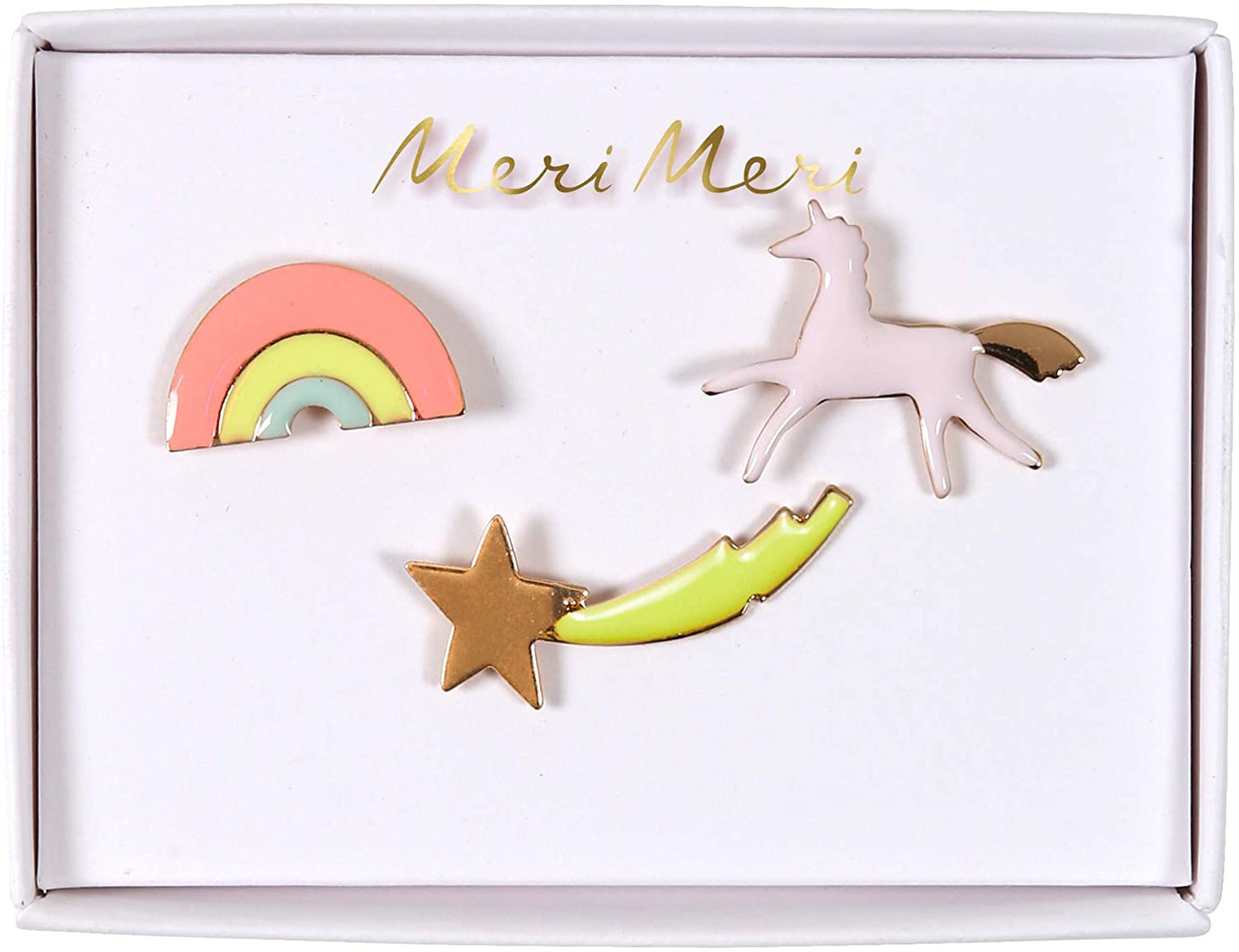 3 Enamel Pins Magical Unicorns