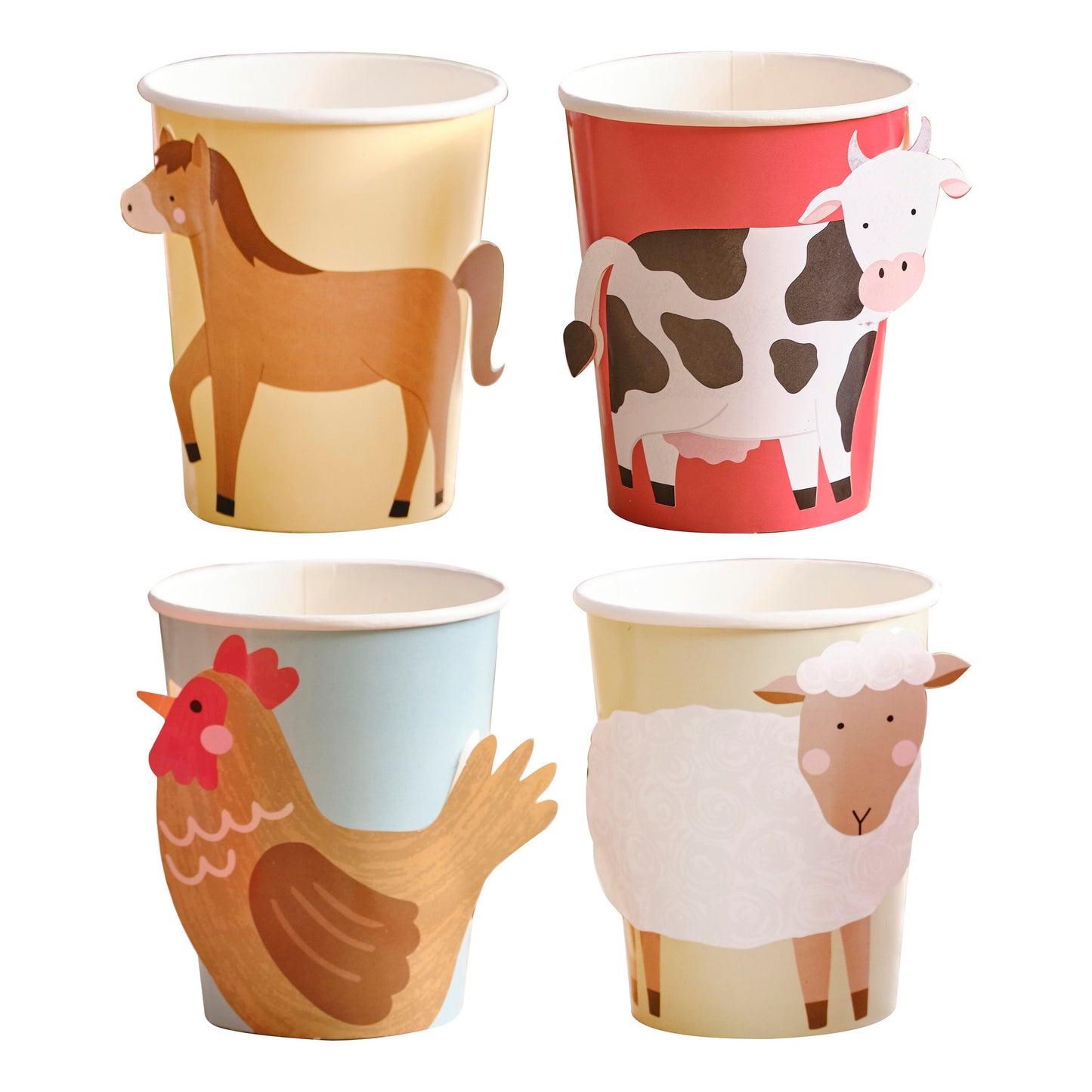 Farm Animals Paper Party Cups