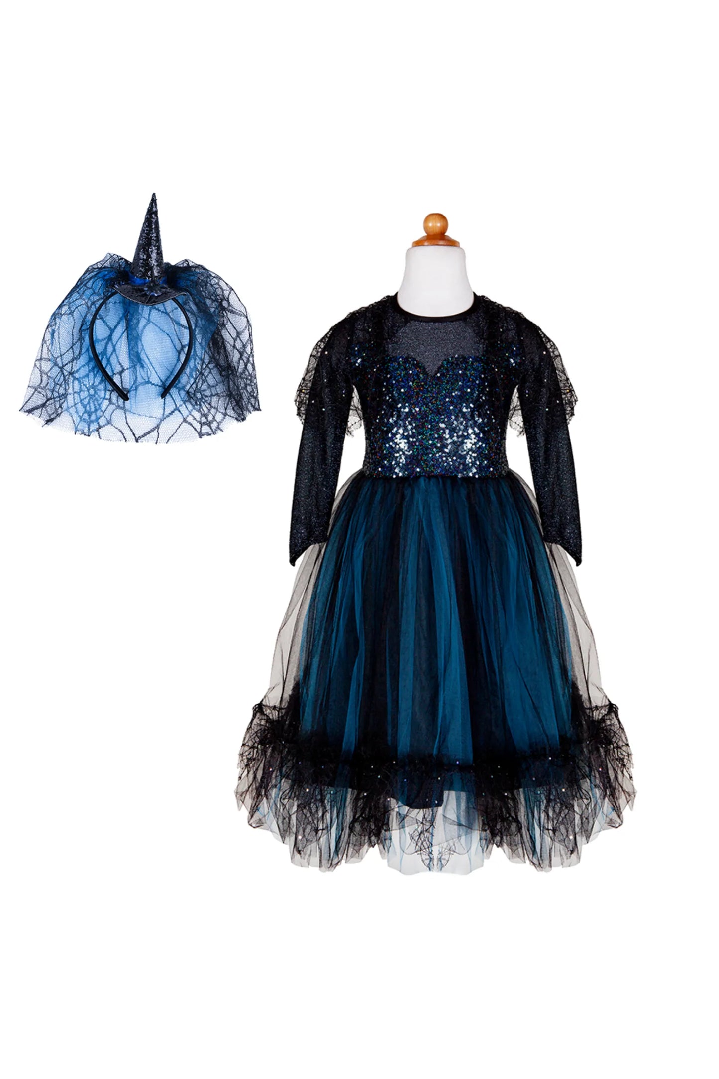 Luna the midnight witch - dress costume with headband - Halloween