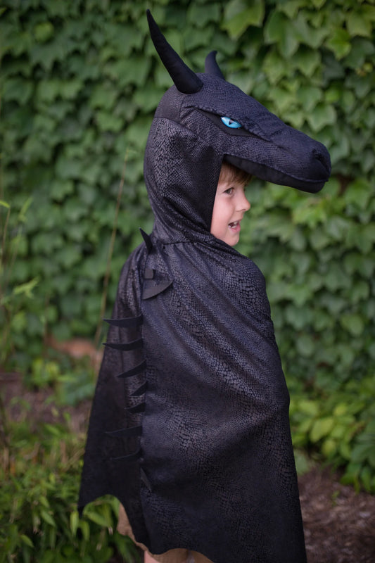 Midnight dragon cape 5-6 years - Great Pretenders