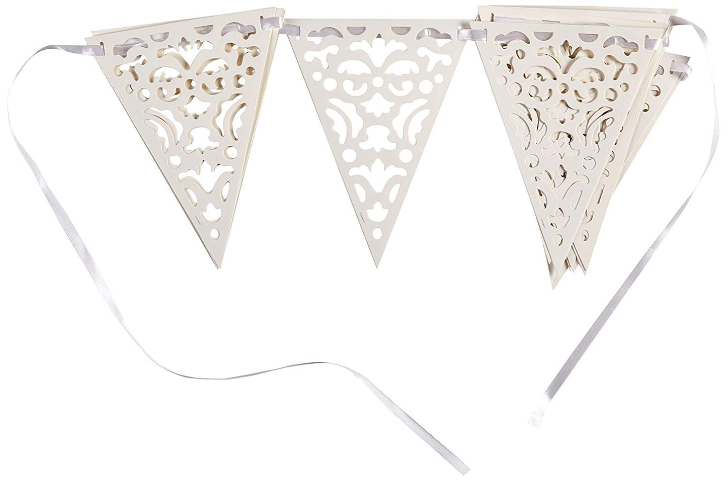 Paper Lace Wedding Bunting Flags - 3.35m