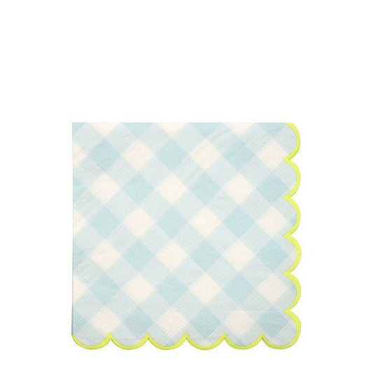 Blue Ginham Small Napkins