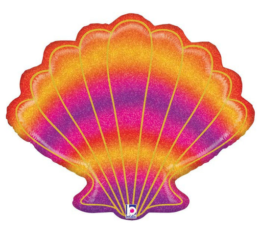 30"PKG GLITTER SEASHELL SHAPE BALLOON