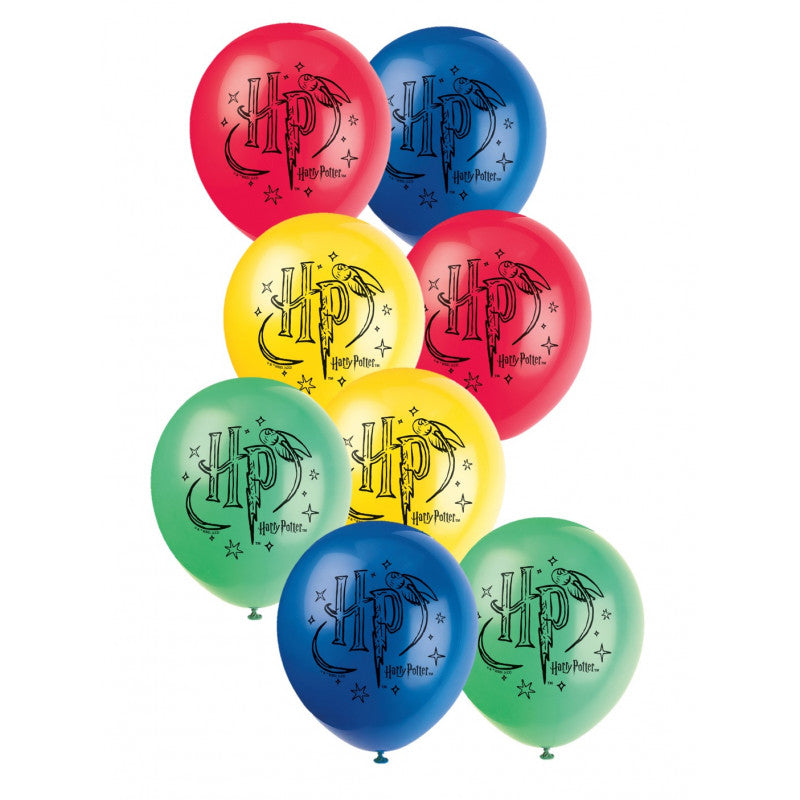 8 Ballons latex 30 cm - Harry Potter