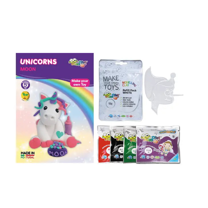 Moon - Unicorns Collection- Air Dry Modelling Clay Kit