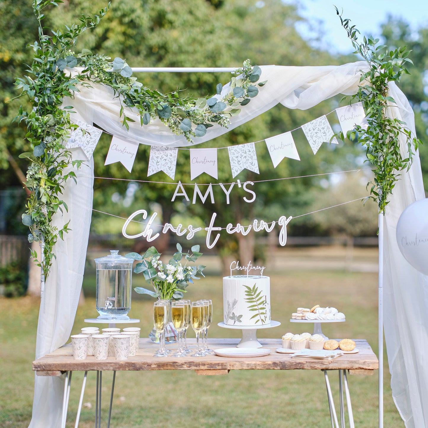 Customisable Christening Bunting