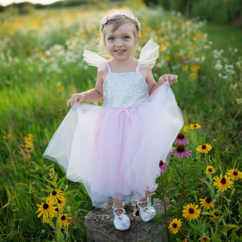 SILVER SEQUINS PRINCESS DRESS