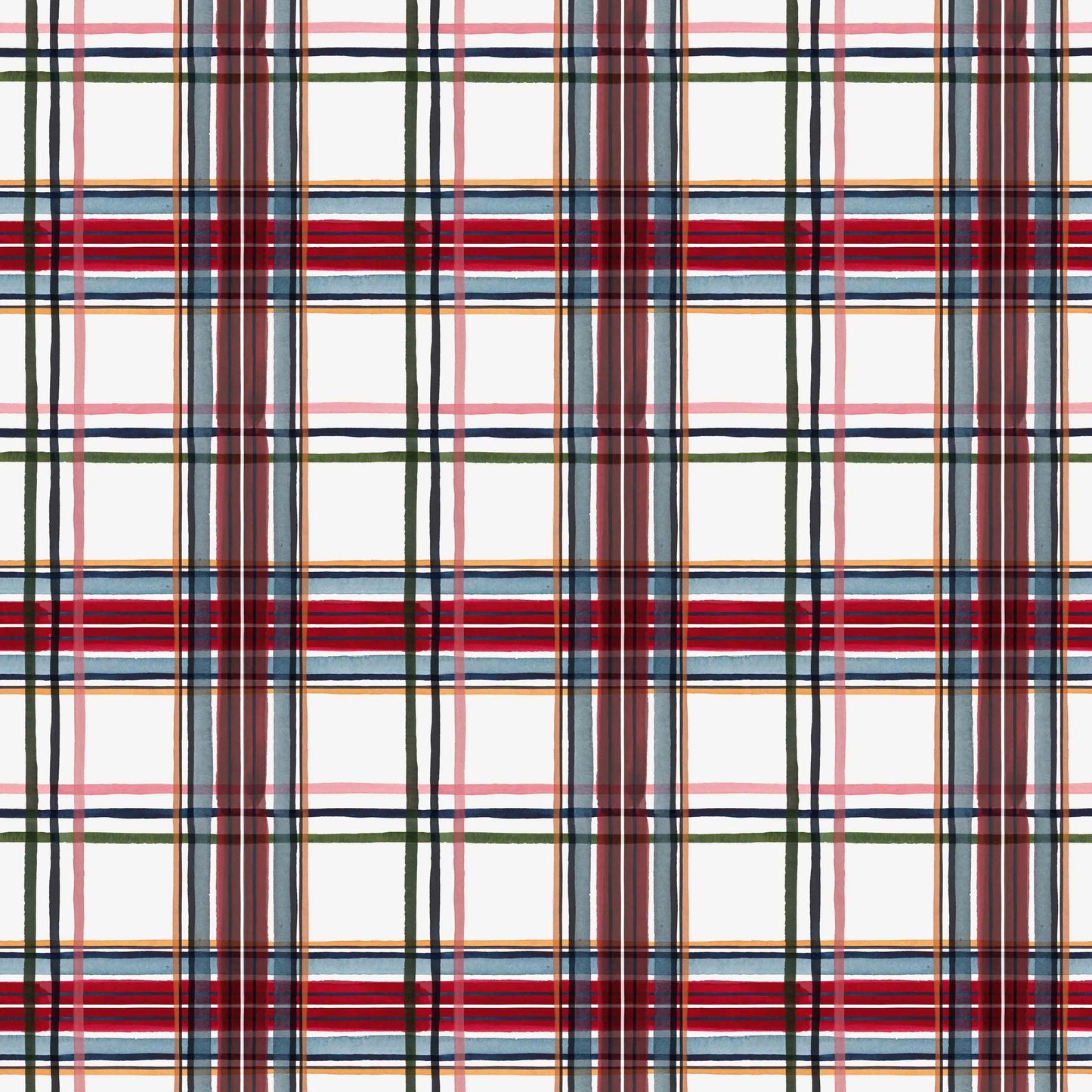 Feuilles de papier cadeau tartan