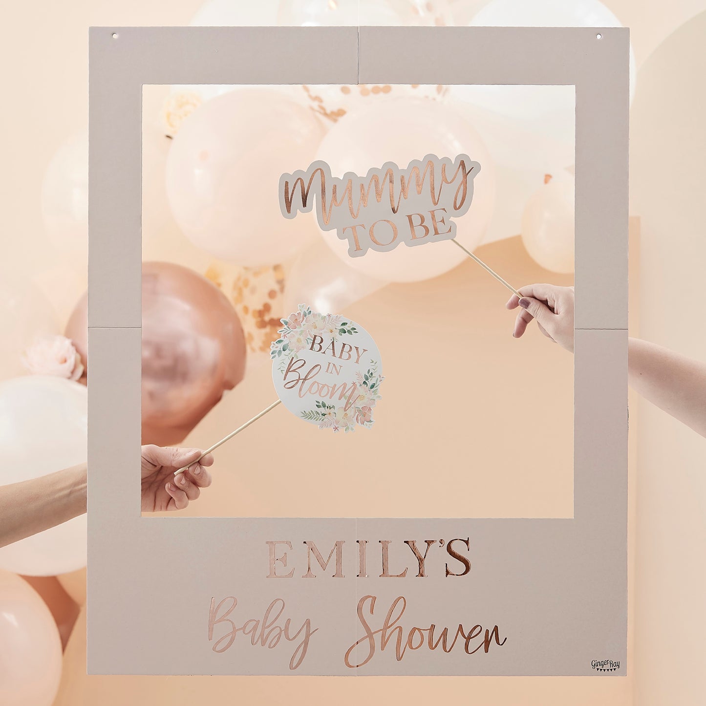 Customisable Baby Shower Photobooth Frame