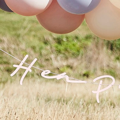 Pink Boho Eco Hen Party Bunting