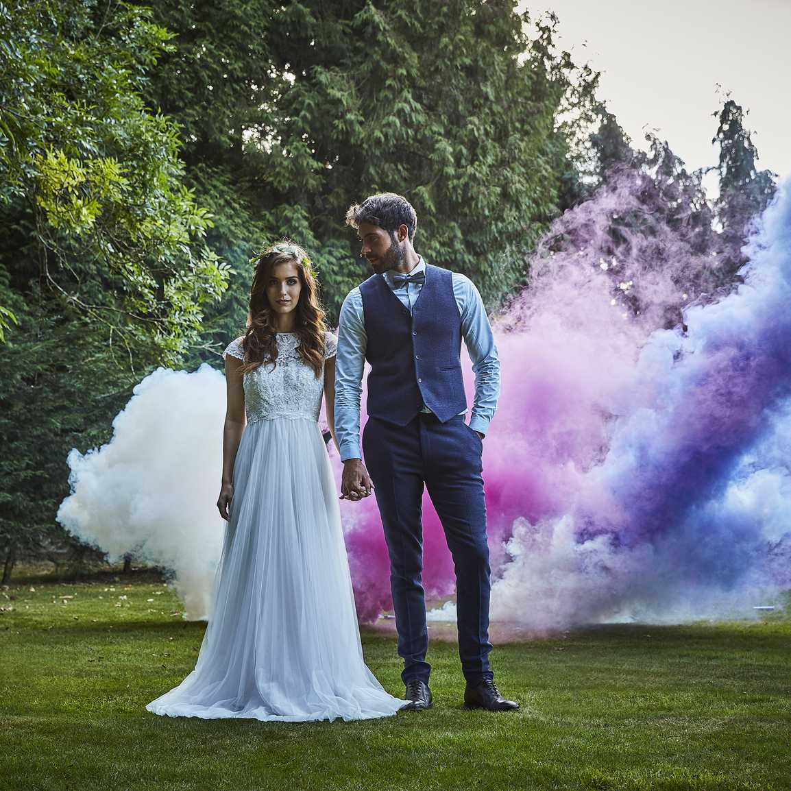 Pink Wedding Smoke Bomb