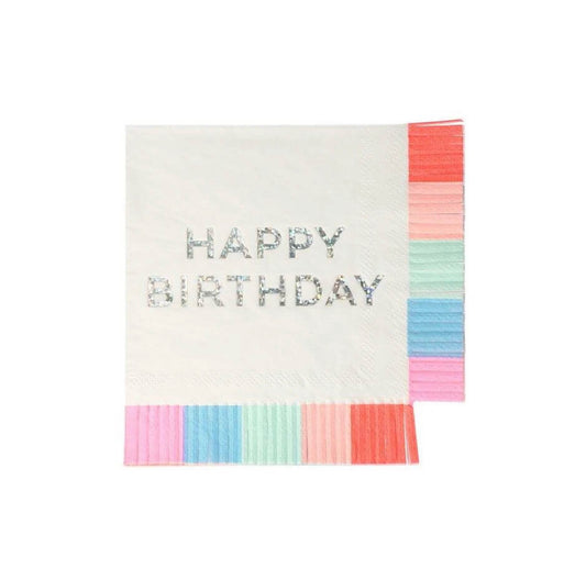 Birthday Fringe Small Napkins