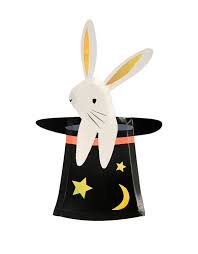 Bunny In Hat Shaped Plates