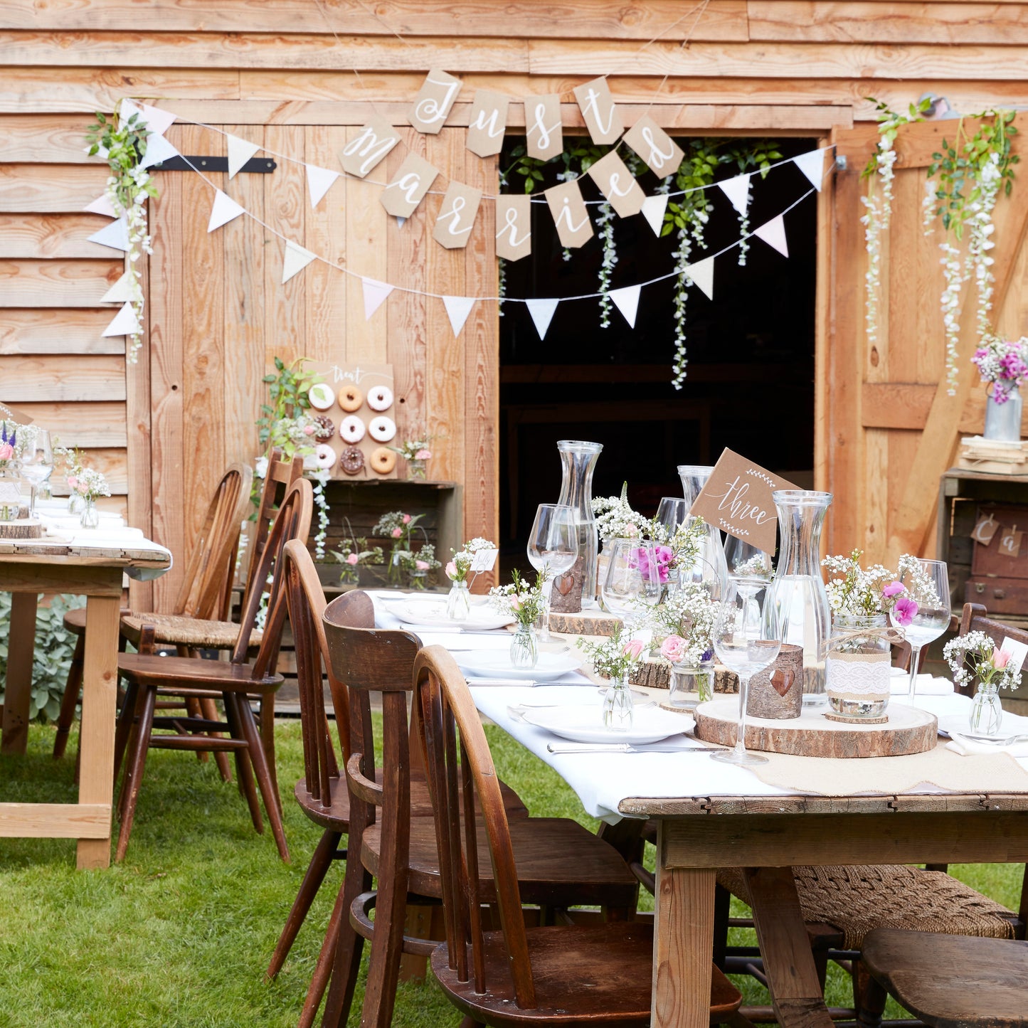 Huge Mr and Mrs Balloons - Rustic Country