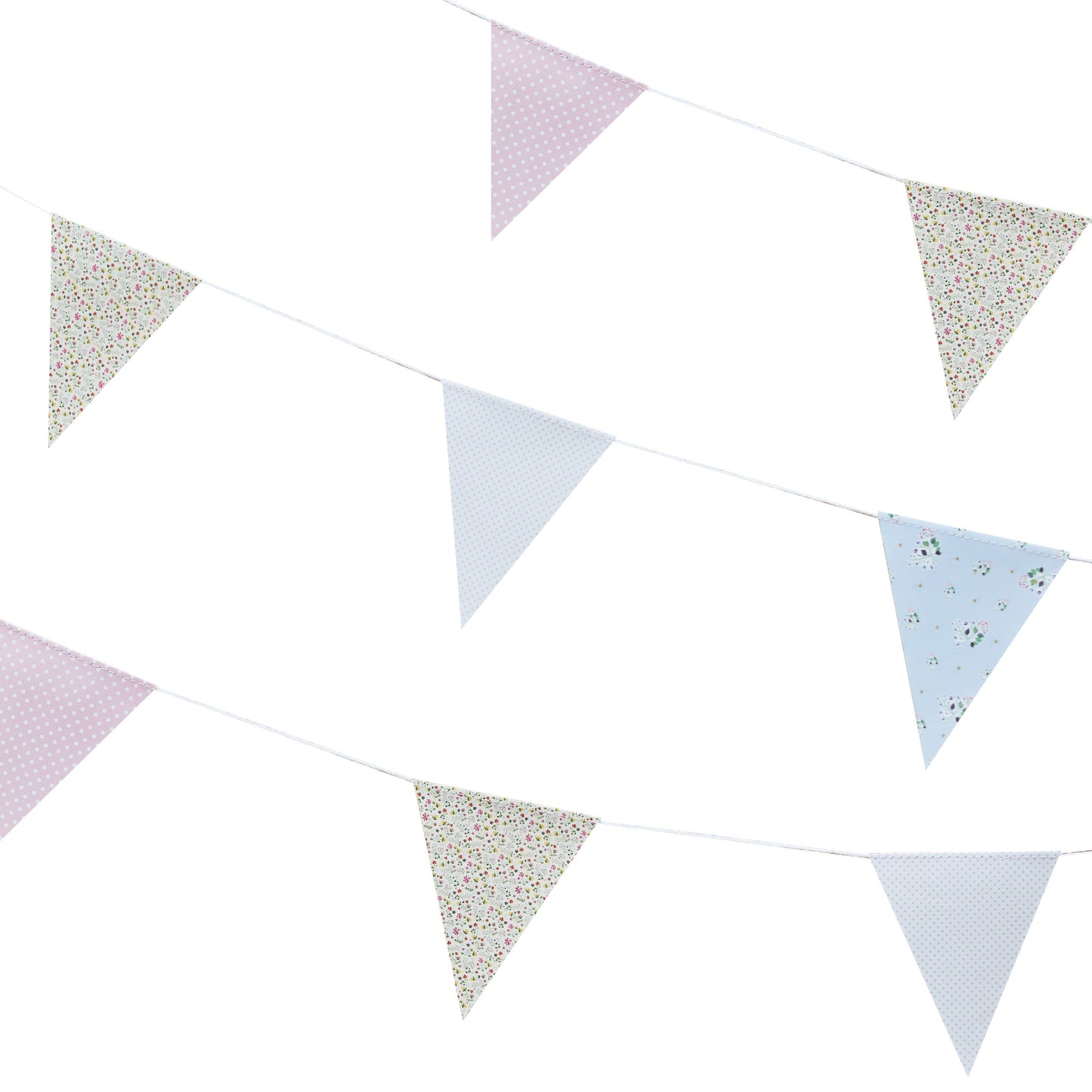 Rustic Print Floral Bunting