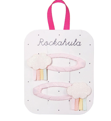 Pastel Rainy Cloud Clips