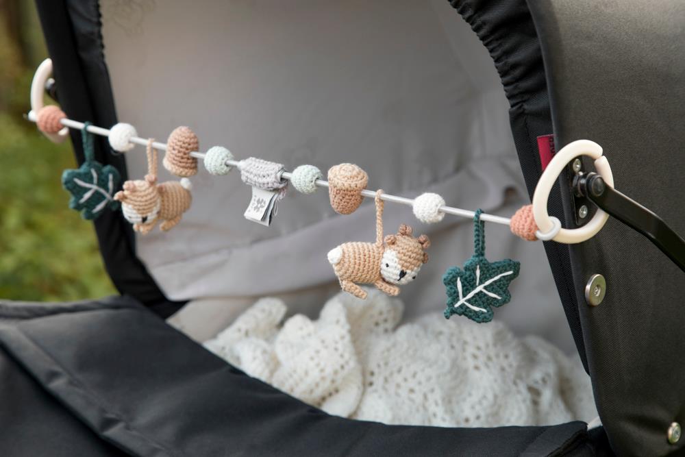 Crochet pram chain, Sika the deer