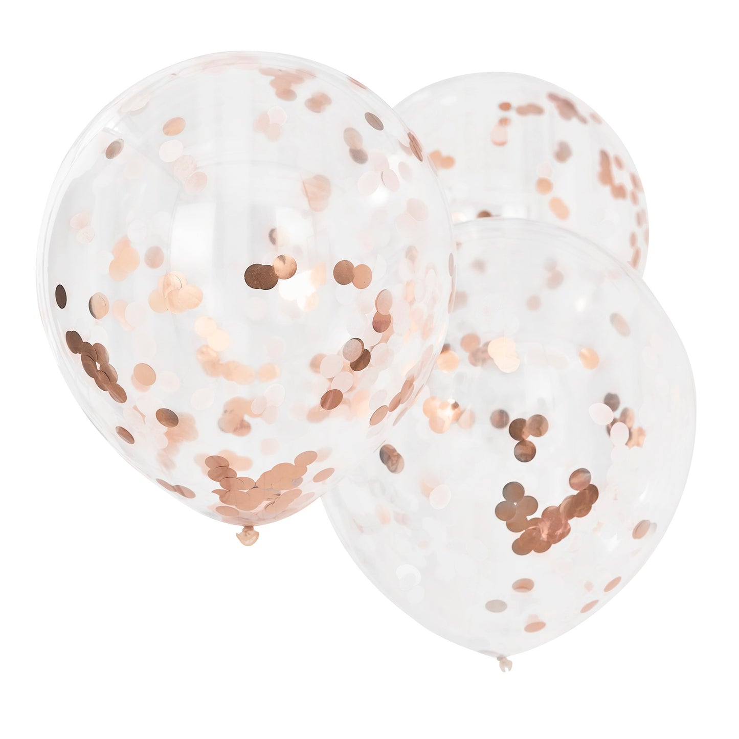 Giant Rose Gold And Blush Large Confetti Balloons