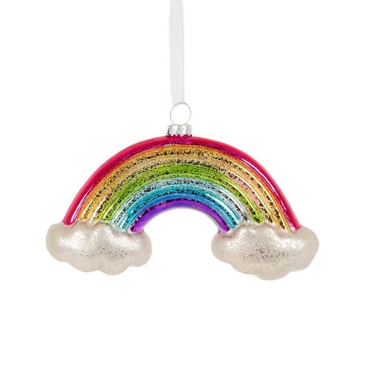 Crackle Glaze Rainbow Shaped Bauble - SASS & BELLE