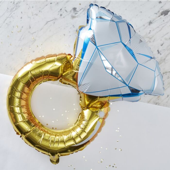 FOIL ENGAGEMENT RING BALLOON