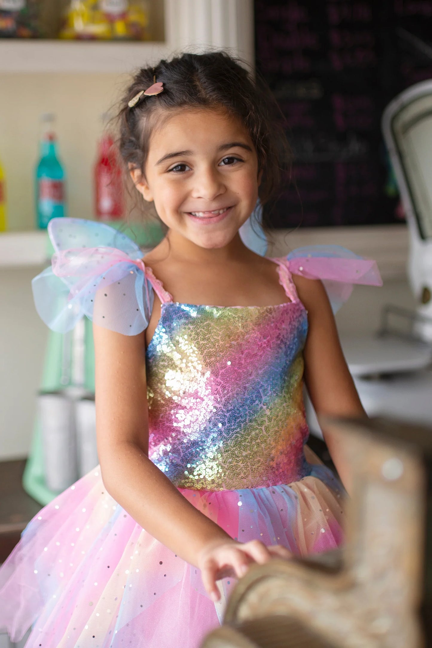 Rainbow Fairy Dress & Wings 3 -4 years / 2 pcs