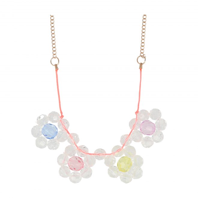 Flower jewel necklace