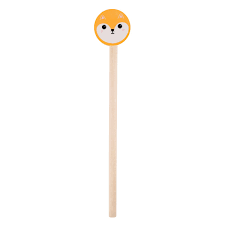 Fox pencil with eraser topper