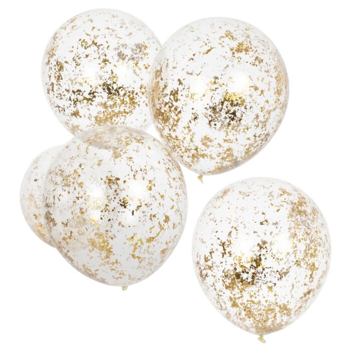 GOLD CONFETTI BALLOONS