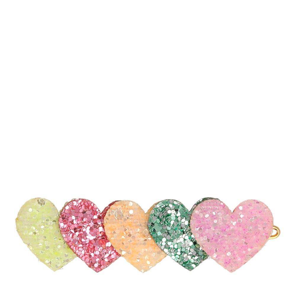 Heart Glitter Hair Clip