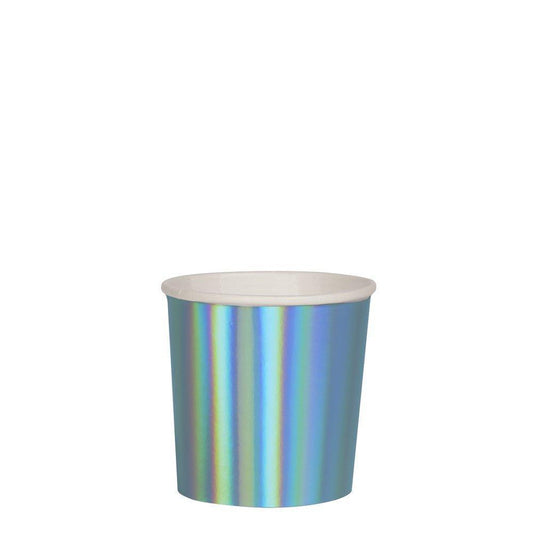 Holographic Blue Tumbler Cups