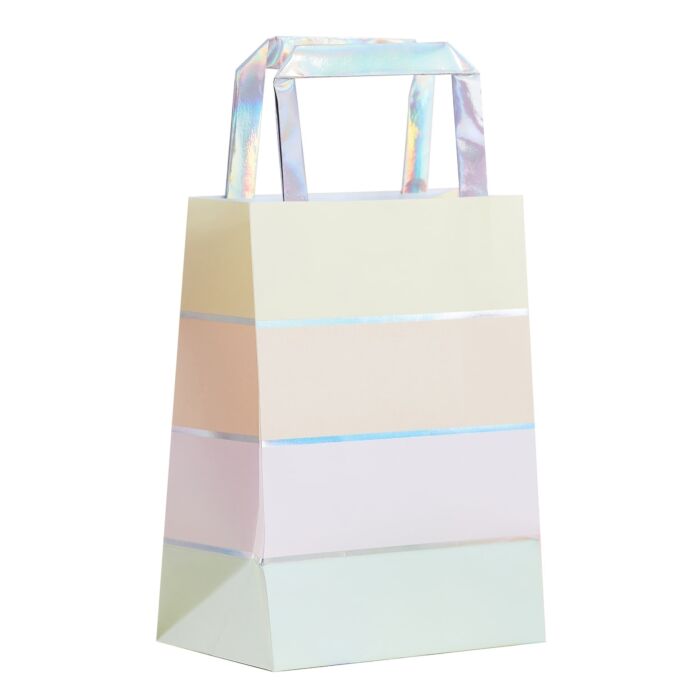 IRIDESCENT AND PASTEL PAPER PARTY BAGS